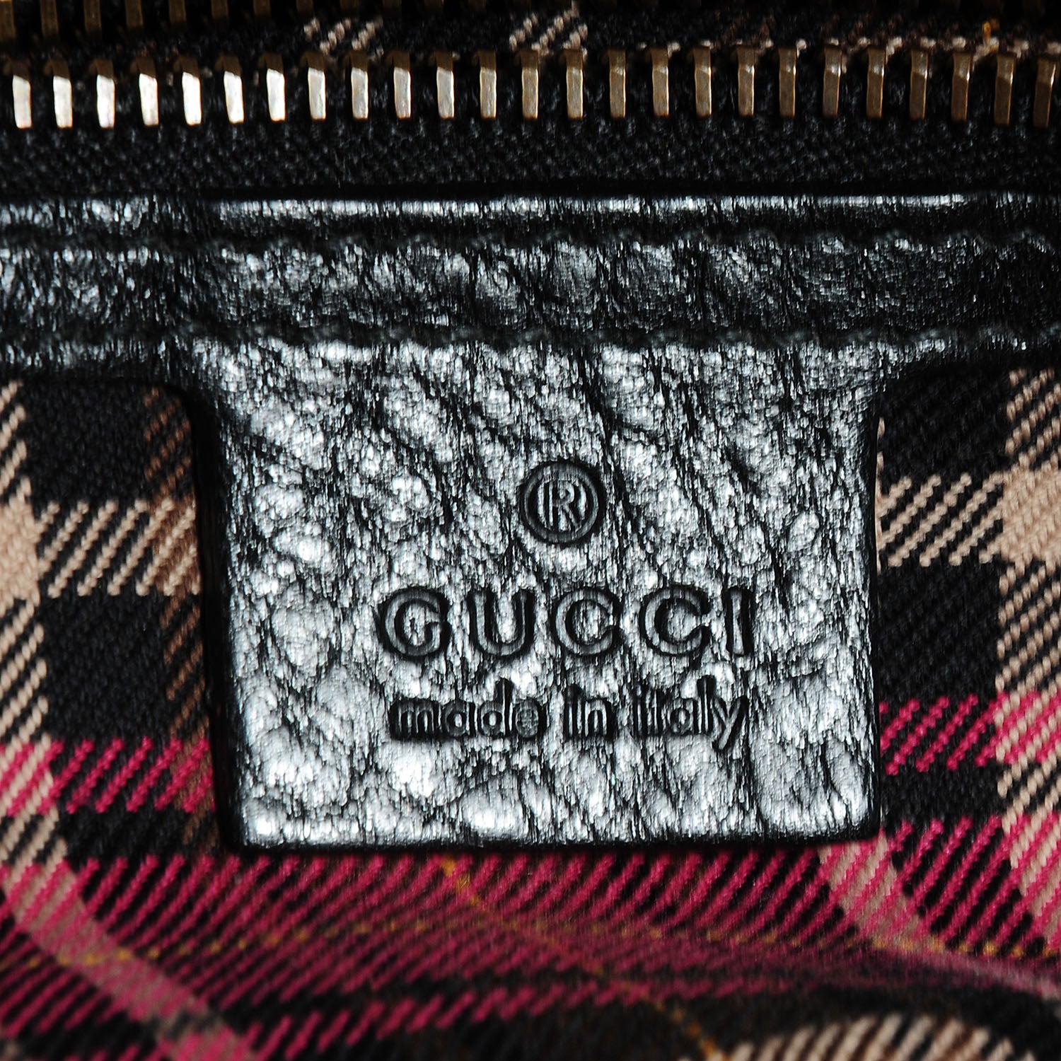 Gucci Suede Leather Large Babouska Shoulder Tote Black 6 of 8