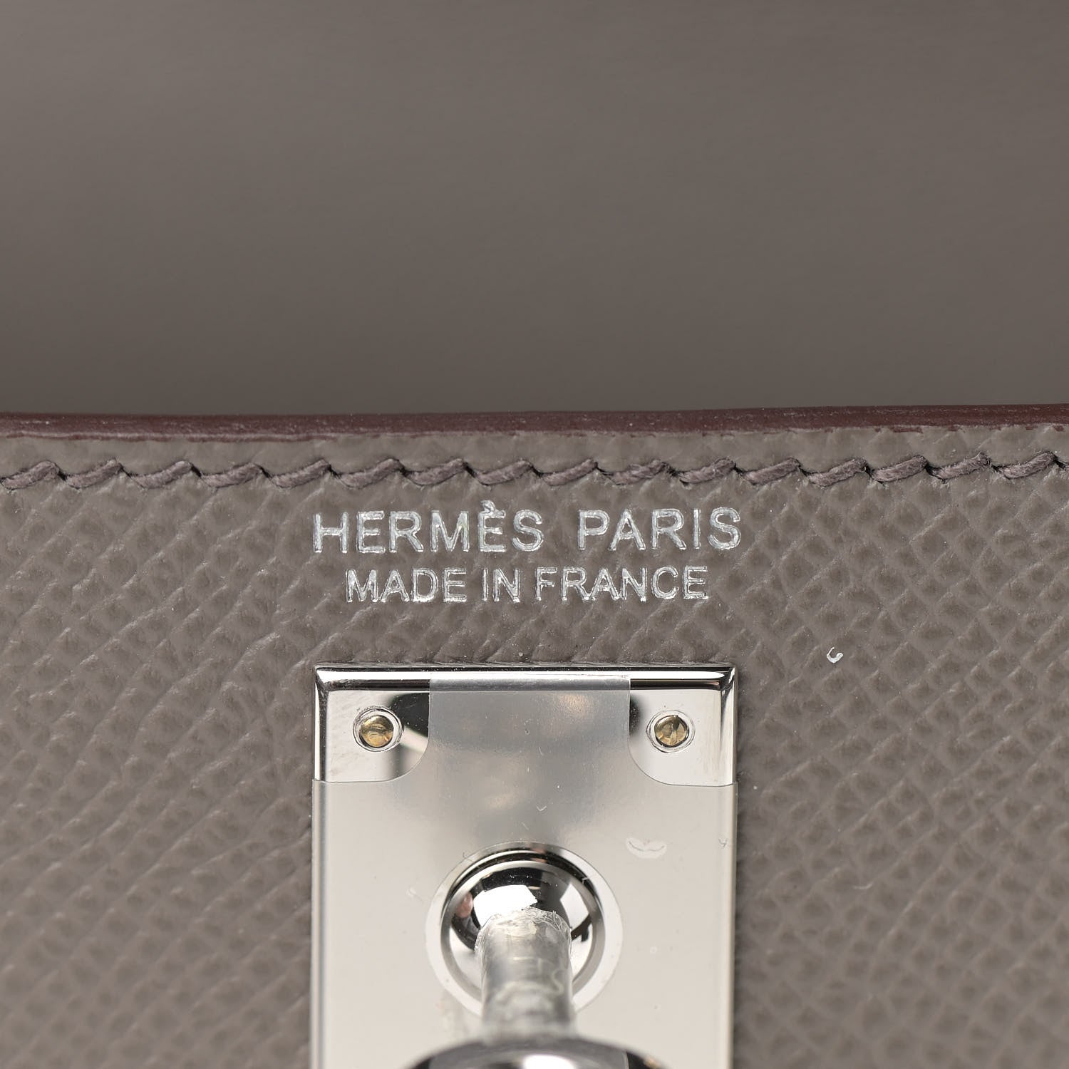 Hermes Epsom Mini Kelly Sellier 20 Etain 19 of 30
