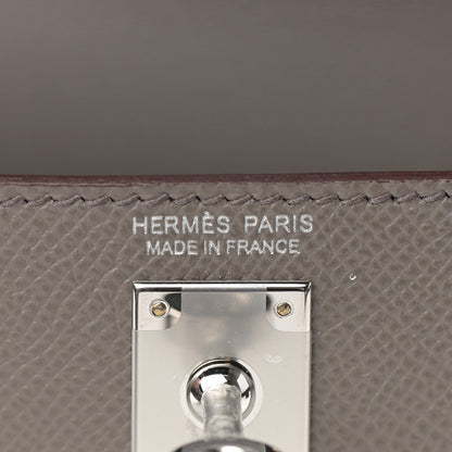 Hermes Epsom Mini Kelly Sellier 20 Etain 19 of 30
