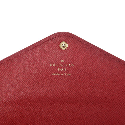 Louis Vuitton Damier Ebene Josephine Wallet Red 6 of 10