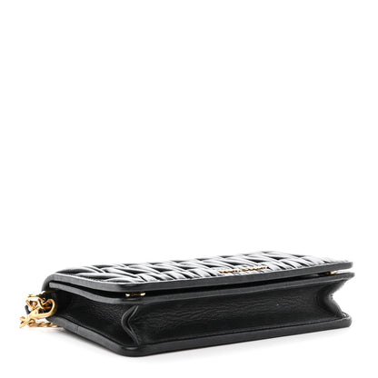 Miu Miu Nappa Matelasse Wallet On Chain Black 4 of 12