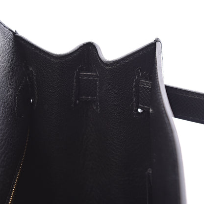 Hermes Epsom Taurillon Clemence Chevre Mysore Horseshoe Kellygraphie Lettre X Kelly Sellier 28 Noir Bleu Indigo Bleu Saphir 19 of 36