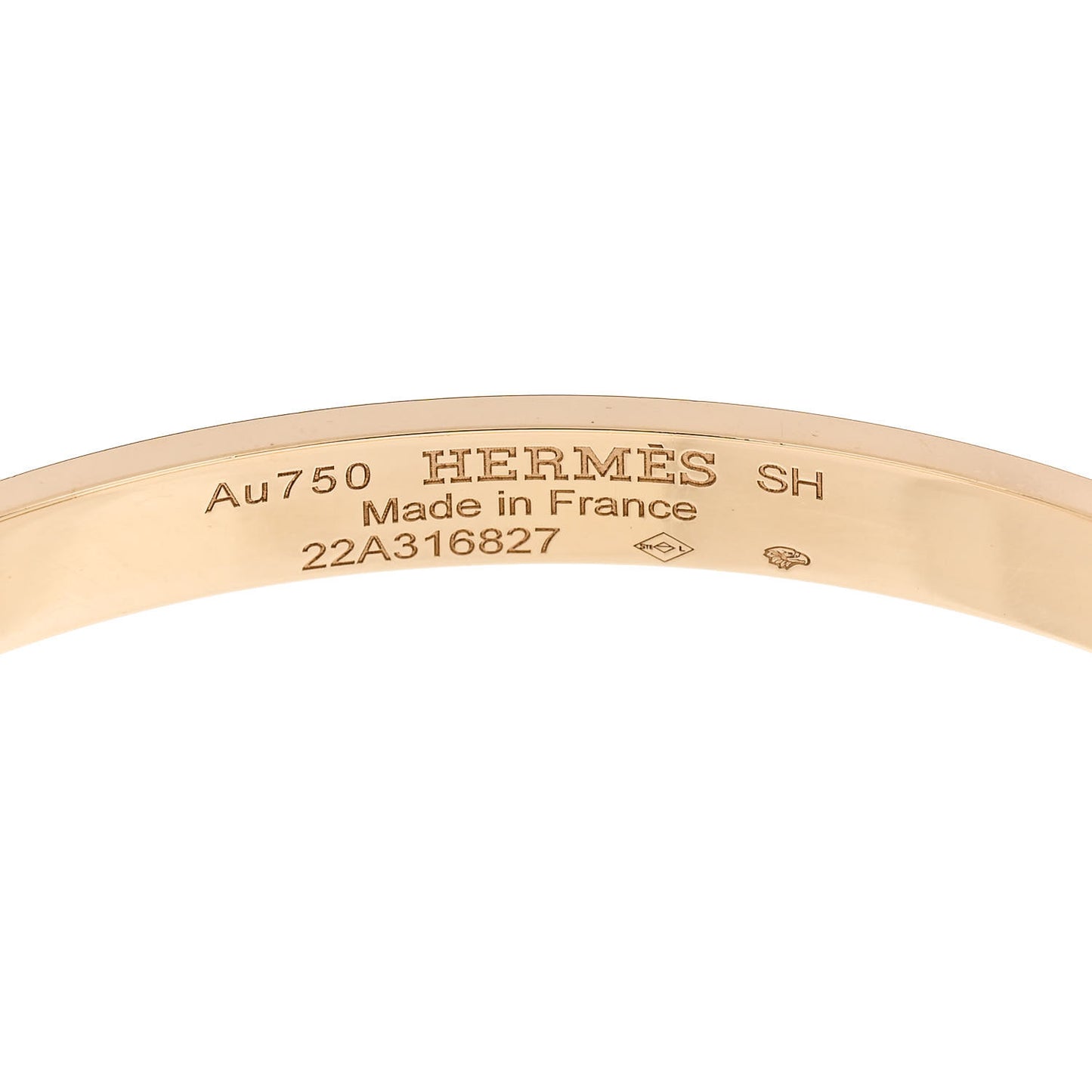 18K Yellow Gold Diamond PM Kelly Bracelet SH