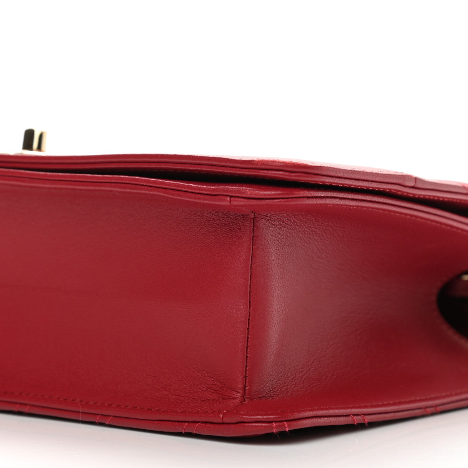 Chanel Lambskin Chevron Quilted Flap Red 6 of 12
