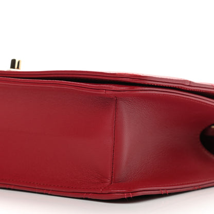 Chanel Lambskin Chevron Quilted Flap Red 6 of 12