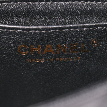 Chanel Caviar Chevron Quilted Mini Rectangular Flap Black 6 of 12