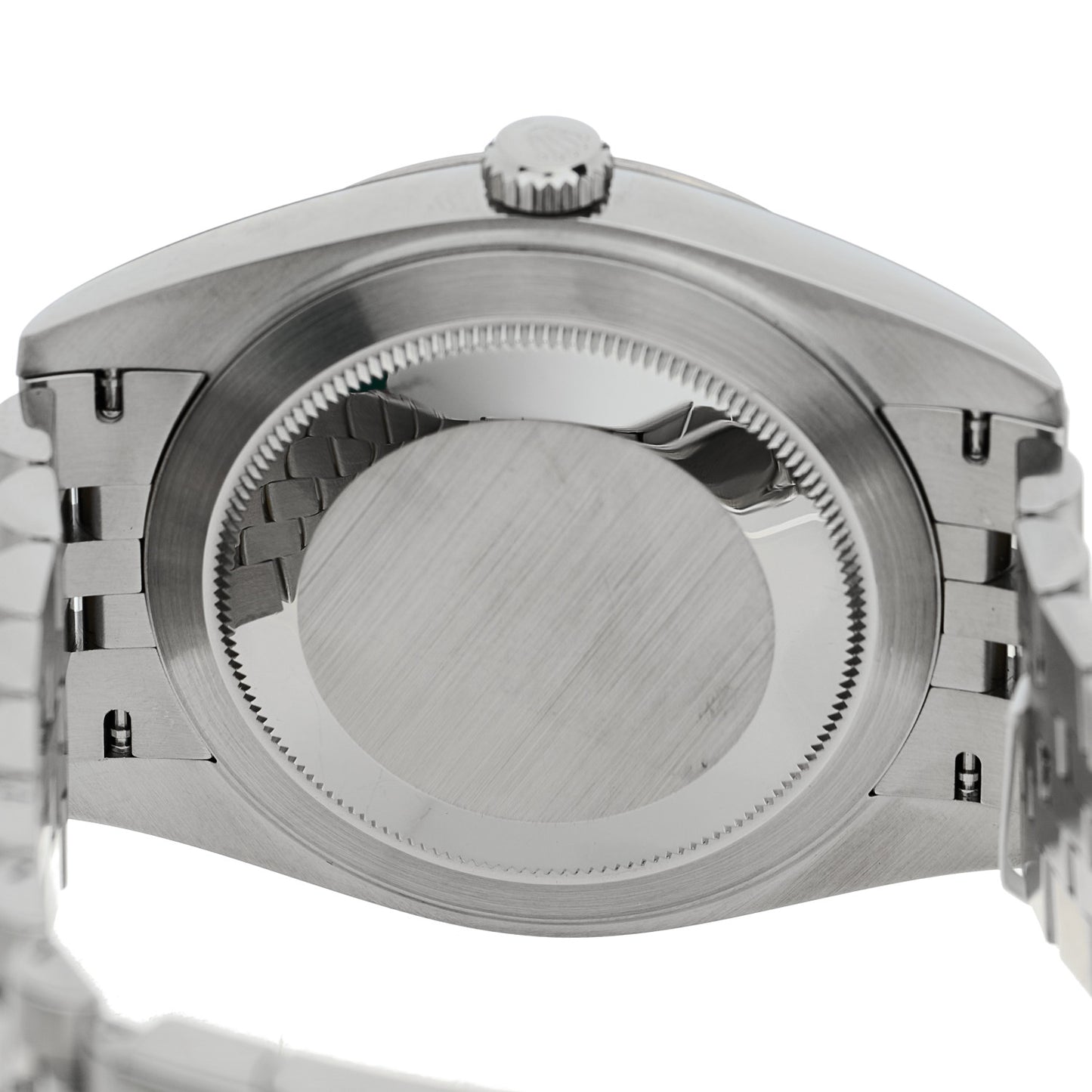 Stainless Steel 18K White Gold 41mm Oyster Perpetual Wimbledon Datejust Watch Slate 126334