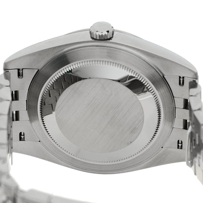 Rolex Stainless Steel 18K White Gold 41mm Oyster Perpetual Wimbledon Datejust Watch Slate 126334 4 of 5
