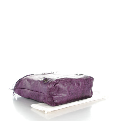 Balenciaga Agneau Classic Hardware Day Hobo Raisin 4 of 8