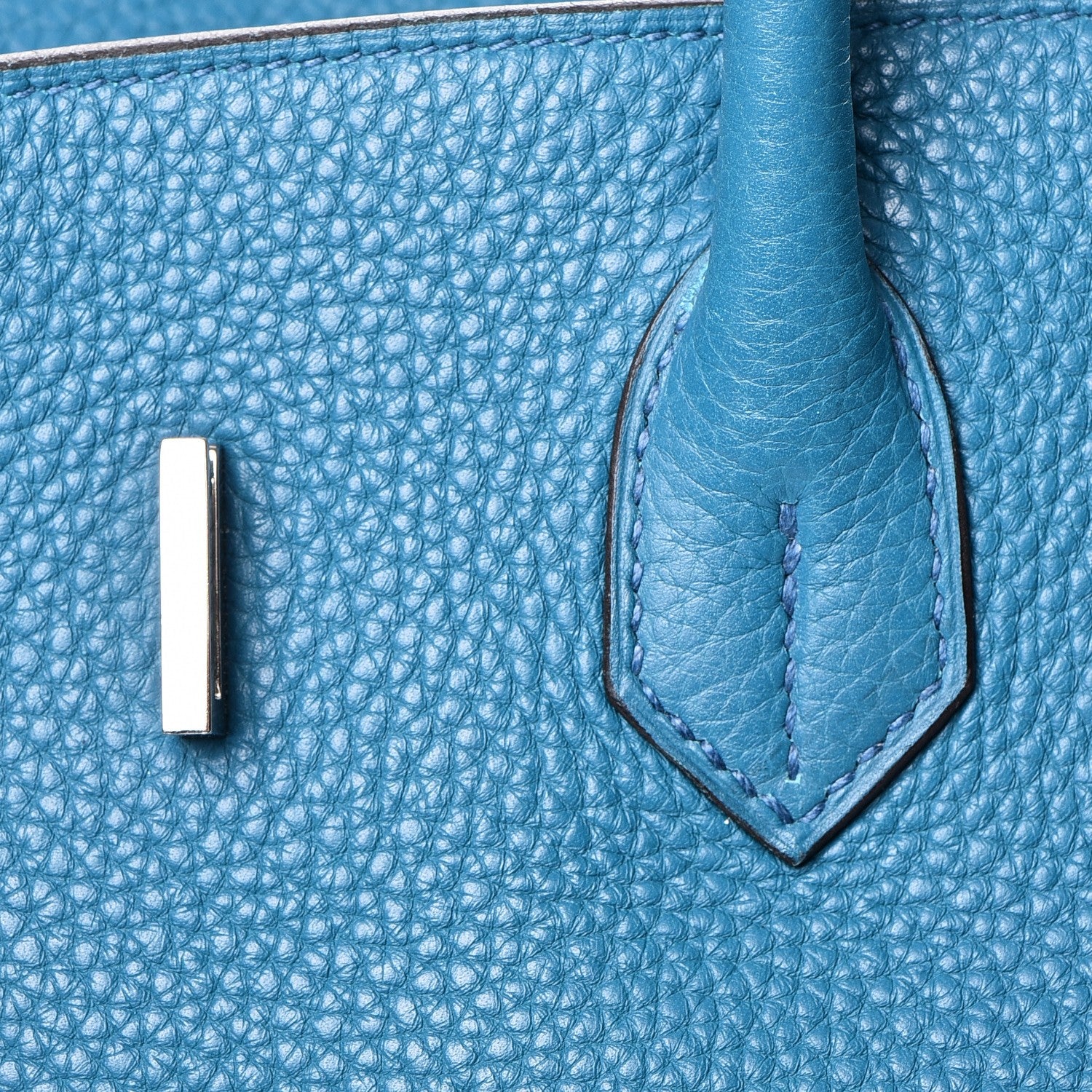 Hermes Taurillon Clemence Birkin 35 Bleu Izmir 26 of 42