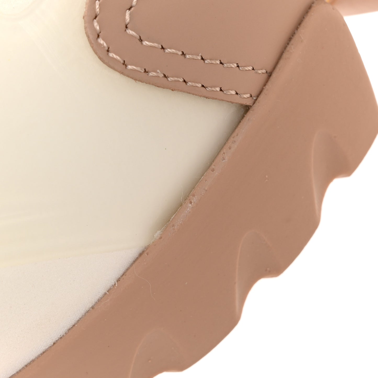 Neoprene Rubber Womens D-Connect Sneakers 39 White Beige