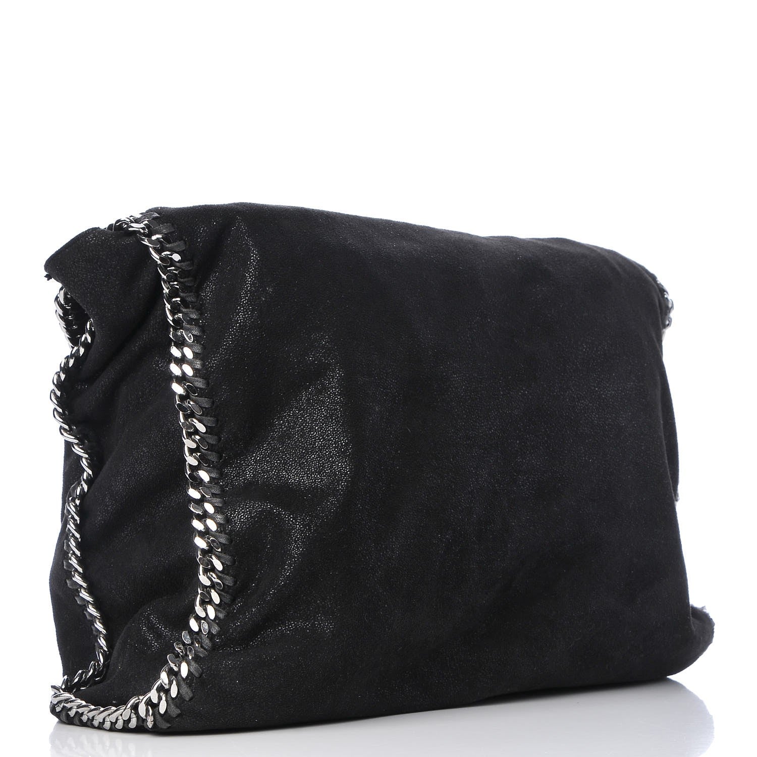 Stella McCartney Shaggy Deer Big Falabella Tote Black 4 of 9