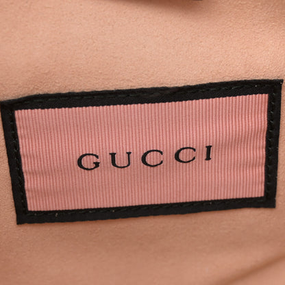 Gucci Calfskin Matelasse GucciGhost Medium GG Marmont Chain Shoulder Bag Black New Acquamarine 6 of 11