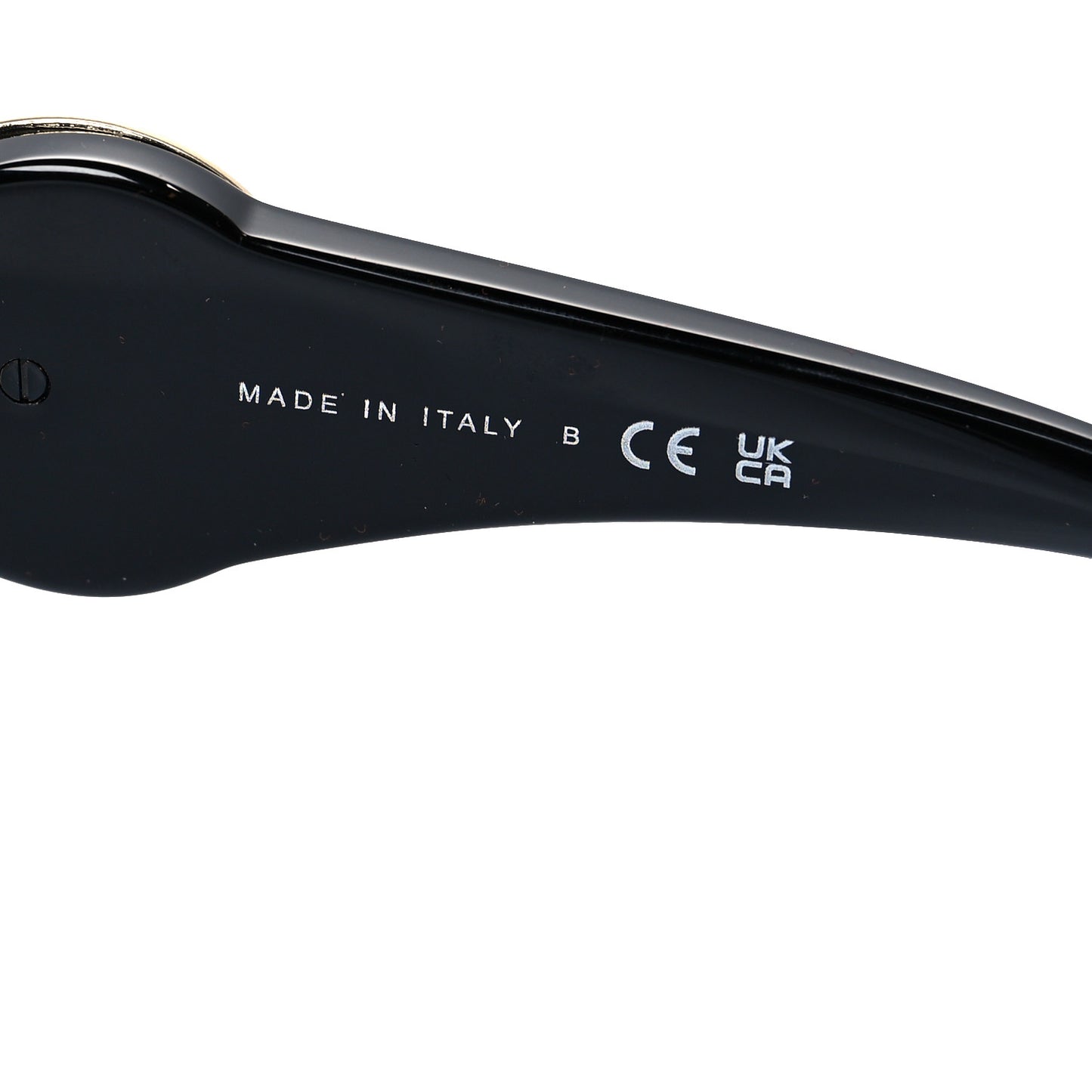 Acetate Calfskin Square Sunglasses 5474-Q-A Black