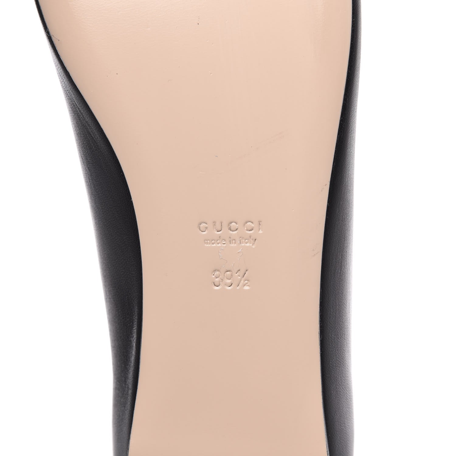 Gucci Malaga Kid GG Pearl Marmont Fringe Flats 39.5 Black 7 of 9