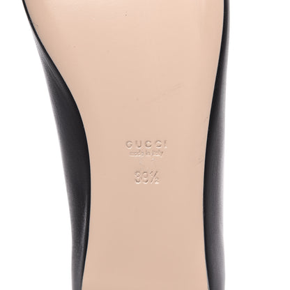 Gucci Malaga Kid GG Pearl Marmont Fringe Flats 39.5 Black 7 of 9