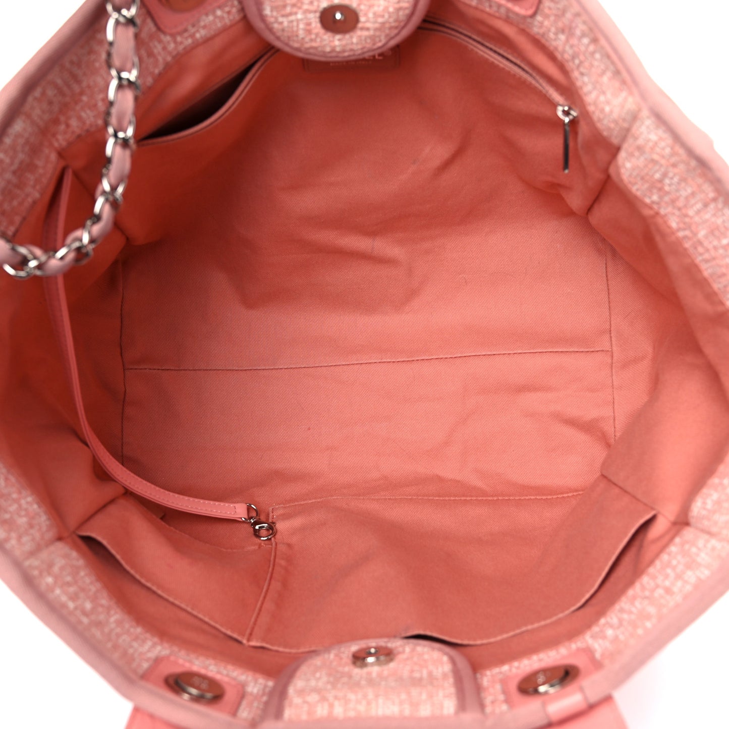 Straw Lurex Large Deauville Tote Pink