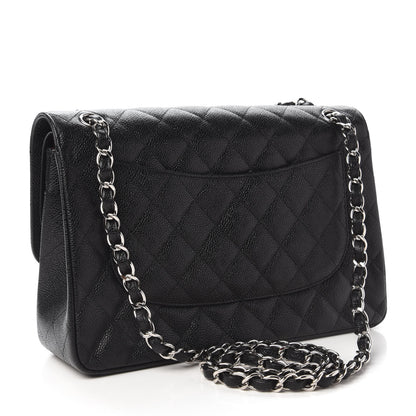 Chanel Caviar Quilted Jumbo Double Flap Black 4 of 11