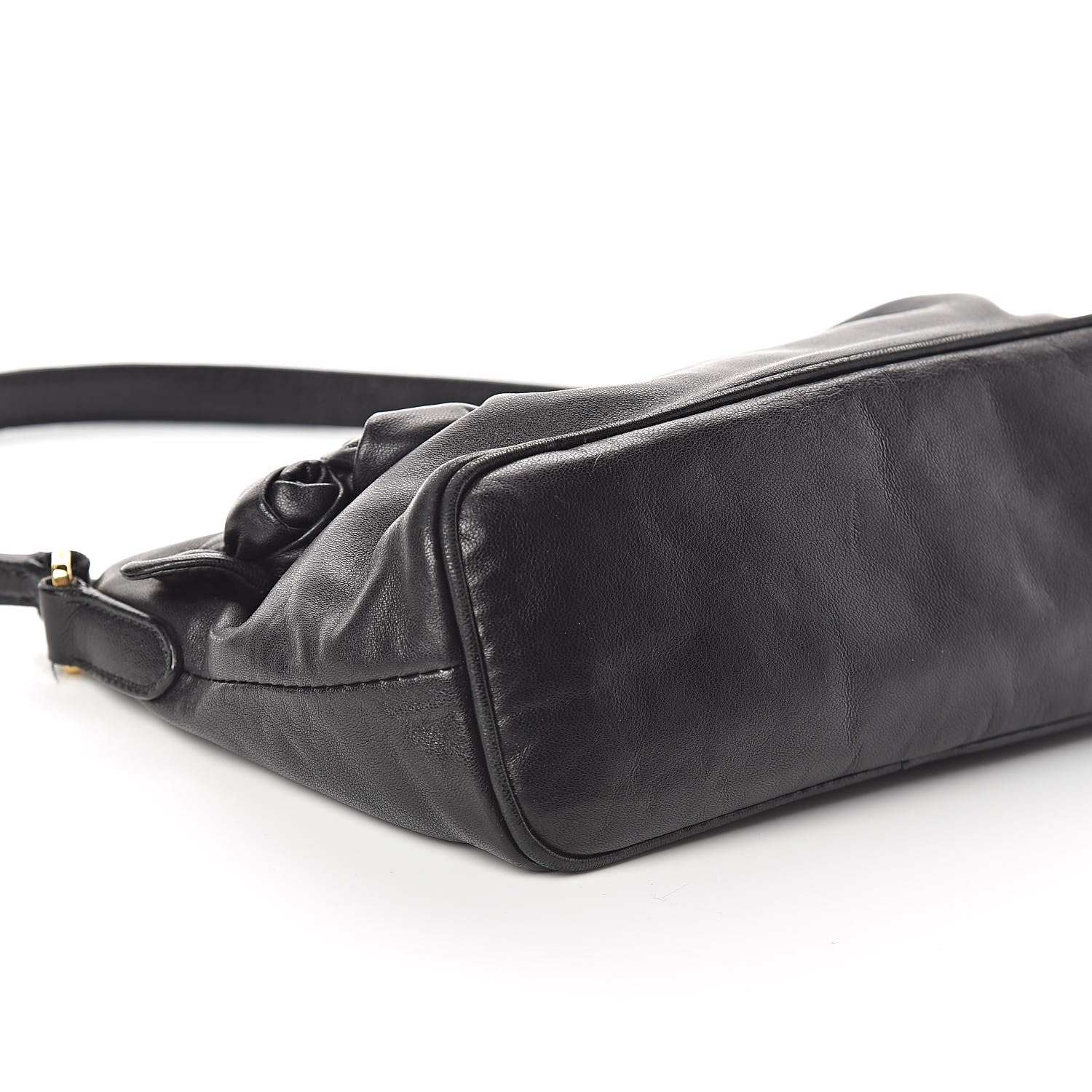 Prada Nappa Flower Shoulder Bag Black 8 of 9