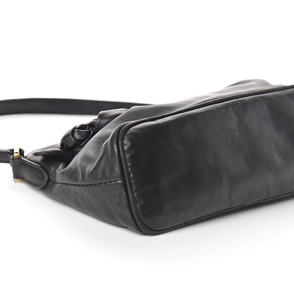 Prada Nappa Flower Shoulder Bag Black 8 of 9