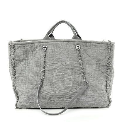 Chanel Canvas Large Double Face Shopping Tote Grey 1 of 8