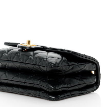 Chanel Lambskin Quilted Small Pillow Crush Flap Black 12 of 15