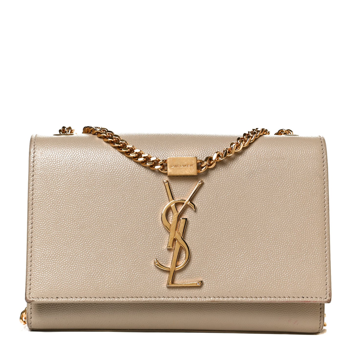Grain De Poudre Small Monogram Kate Satchel Sea Salt