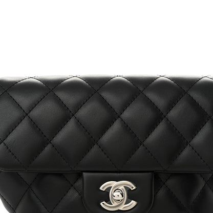 Chanel Calfskin Quilted CC Uniform Flap Belt Bag Black 9 of 11