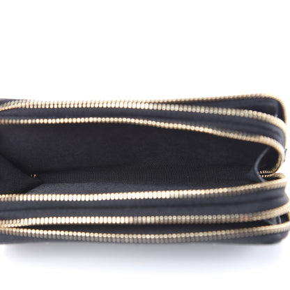 Chanel Bullskin Strass Studded Zip Around Phone Holder Black 8 of 12