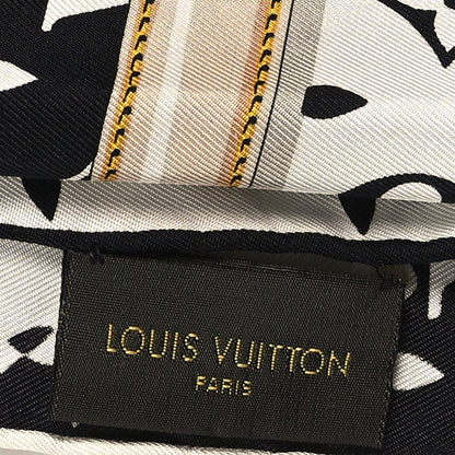 Louis Vuitton Silk Monogram Confidential Square Scarf Black 2 of 4