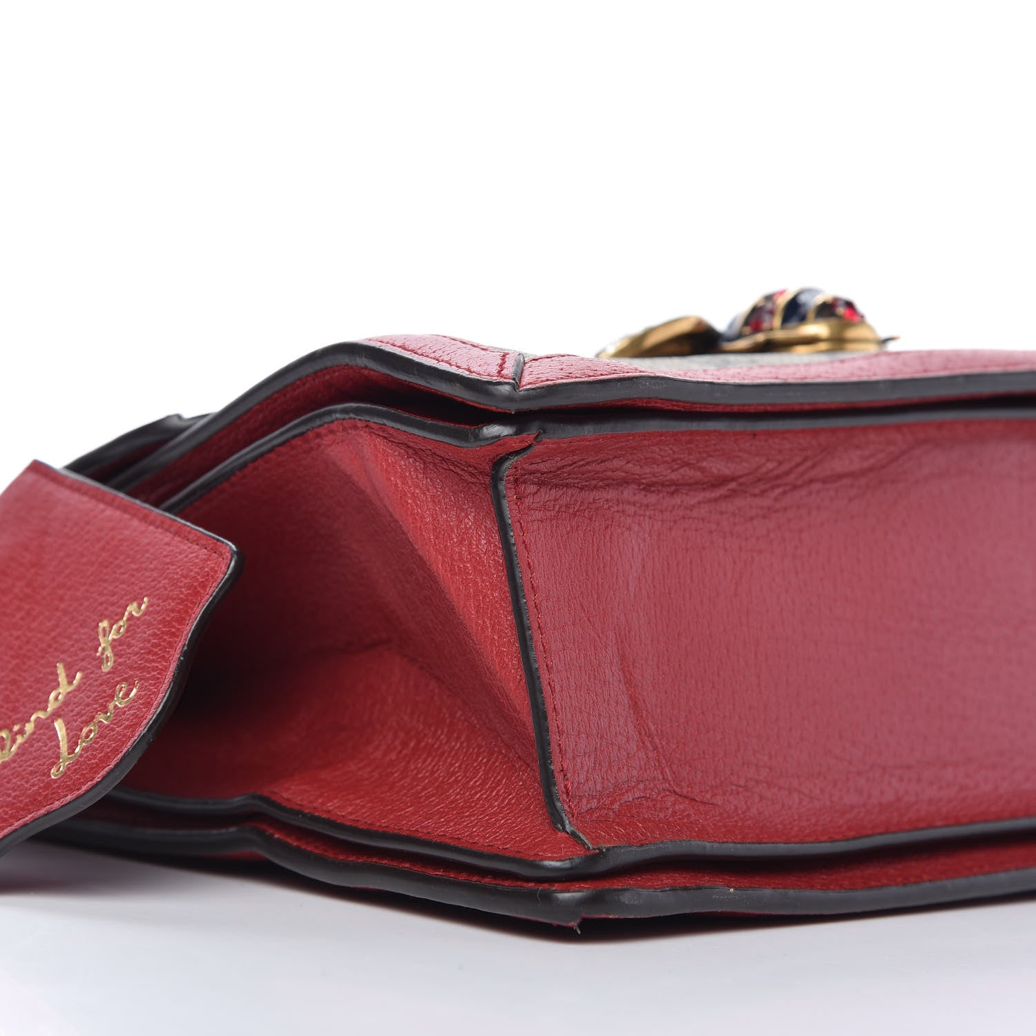 Gucci GG Supreme Monogram Small Queen Margaret Top Handle Bag Red 6 of 10