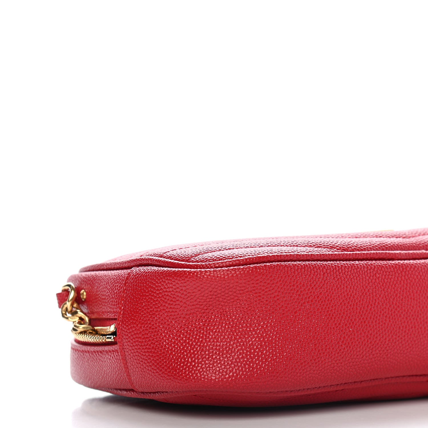 Saint Laurent Grain De Poudre Matelasse Monogram Mini Lou Camera Bag Eros Red 9 of 10