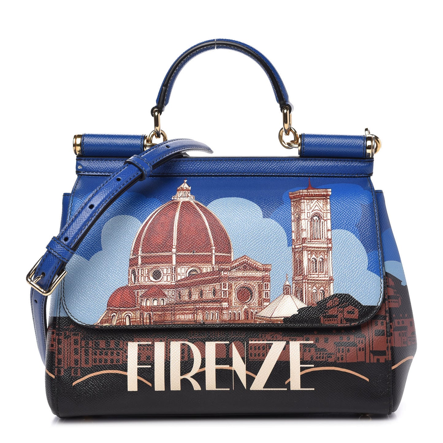 Dauphine Firenze Printed Medium Miss Sicily Satchel Multicolor