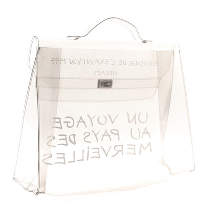 Hermes Vinyl Souvenir De L'Exposition Kelly Transparent 3 of 8