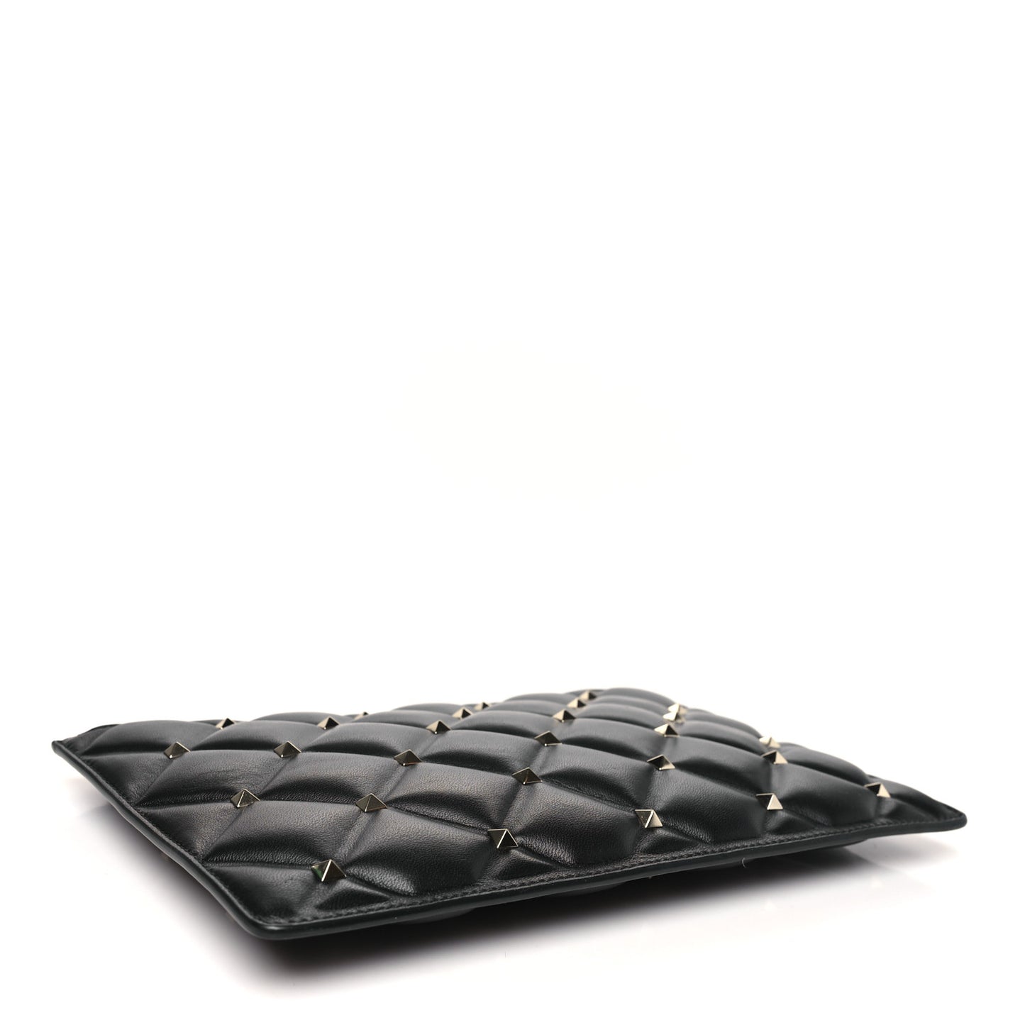 Nappa Candystud Zip Pouch Black