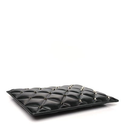 Valentino Garavani Nappa Candystud Zip Pouch Black 4 of 7