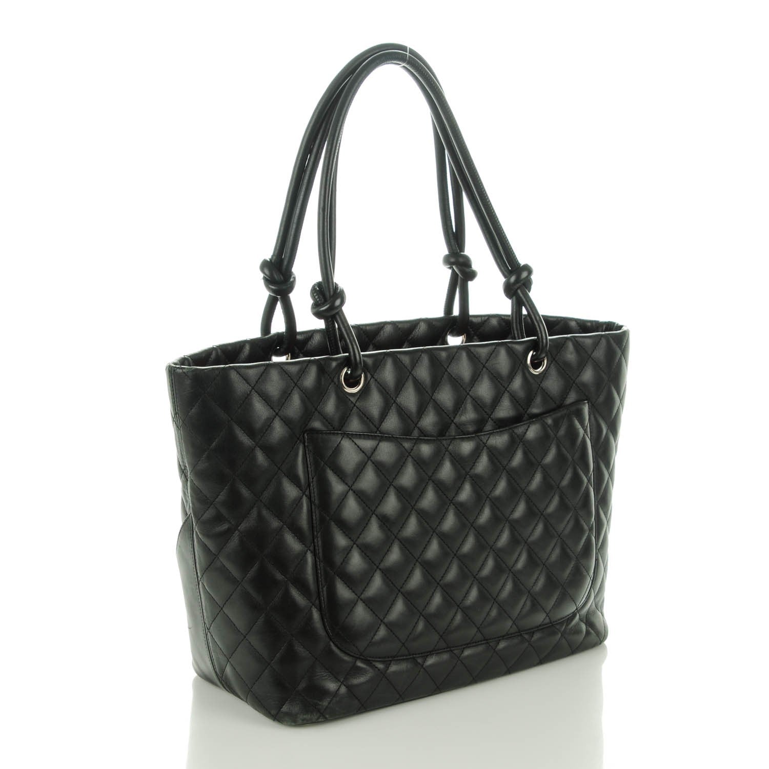 Chanel Calfskin Quilted Large Cambon Tote Black 3 of 7