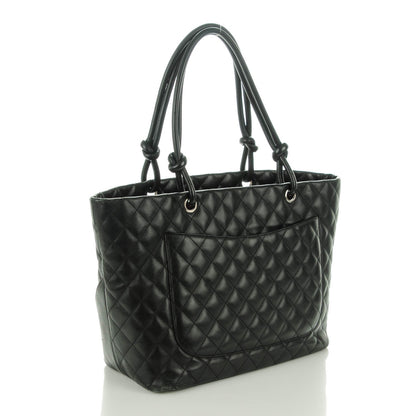 Chanel Calfskin Quilted Large Cambon Tote Black 3 of 7