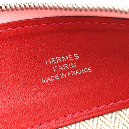 Hermes Lambskin Swift Tohubohu Pouch MM Rose Sakura Vermillion 6 of 7