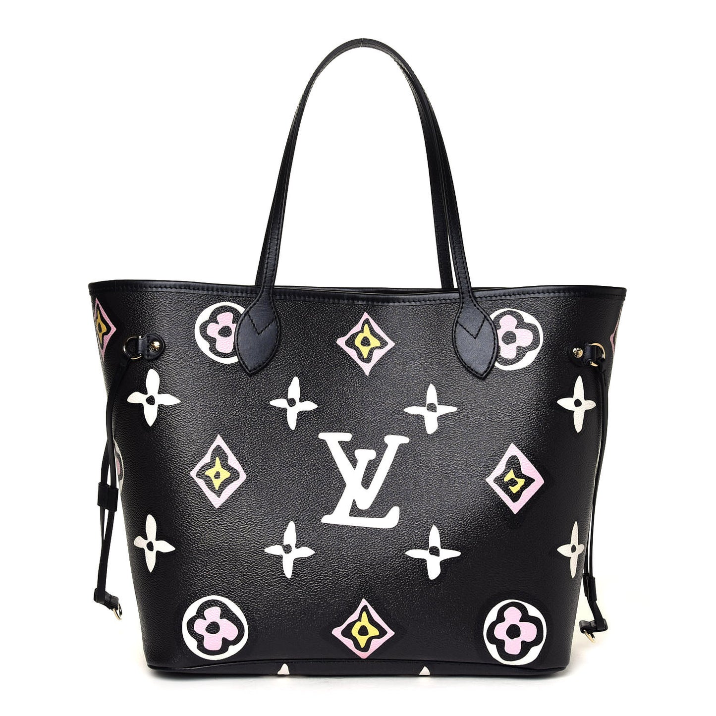 Monogram Giant Wild At Heart Neverfull MM Black