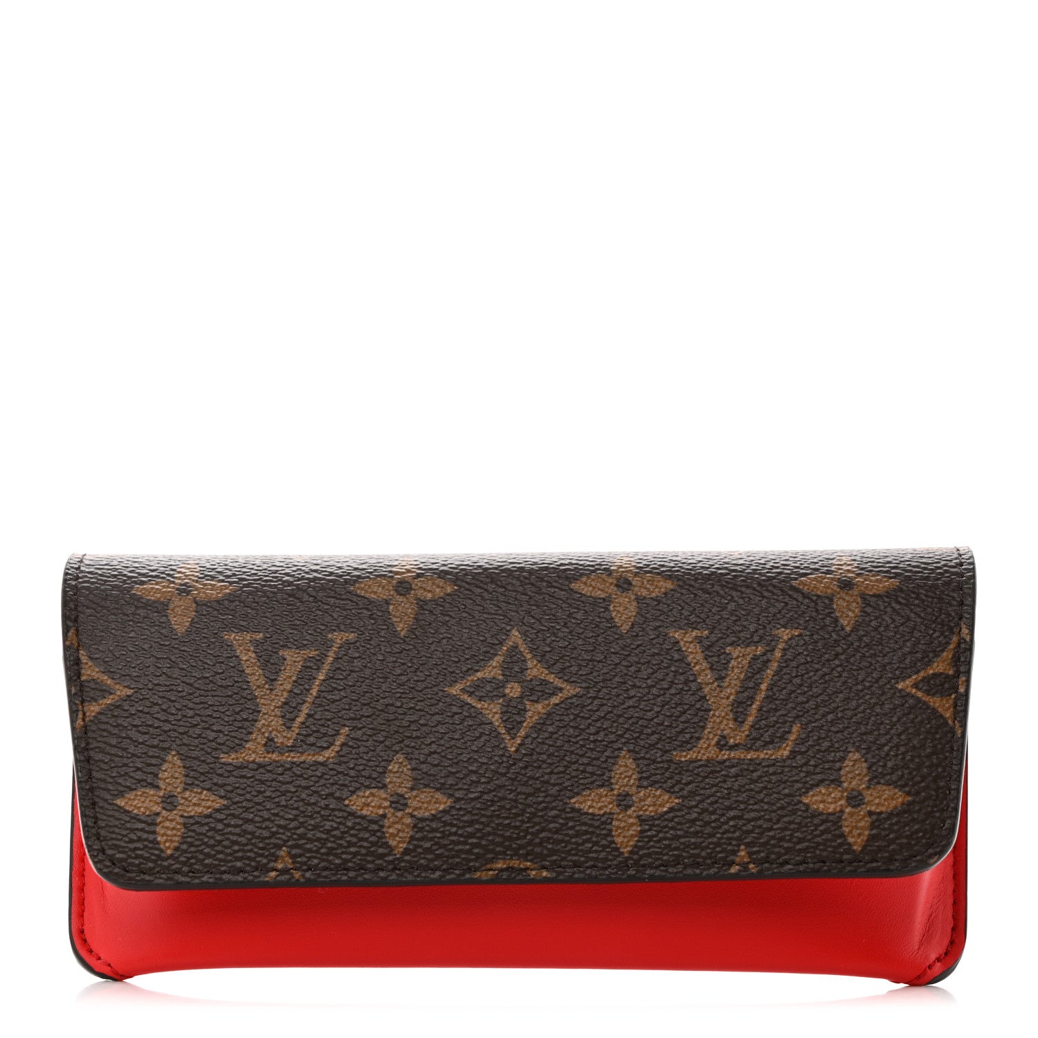 Louis Vuitton Monogram Woody Sunglass Case Rouge 1 of 7