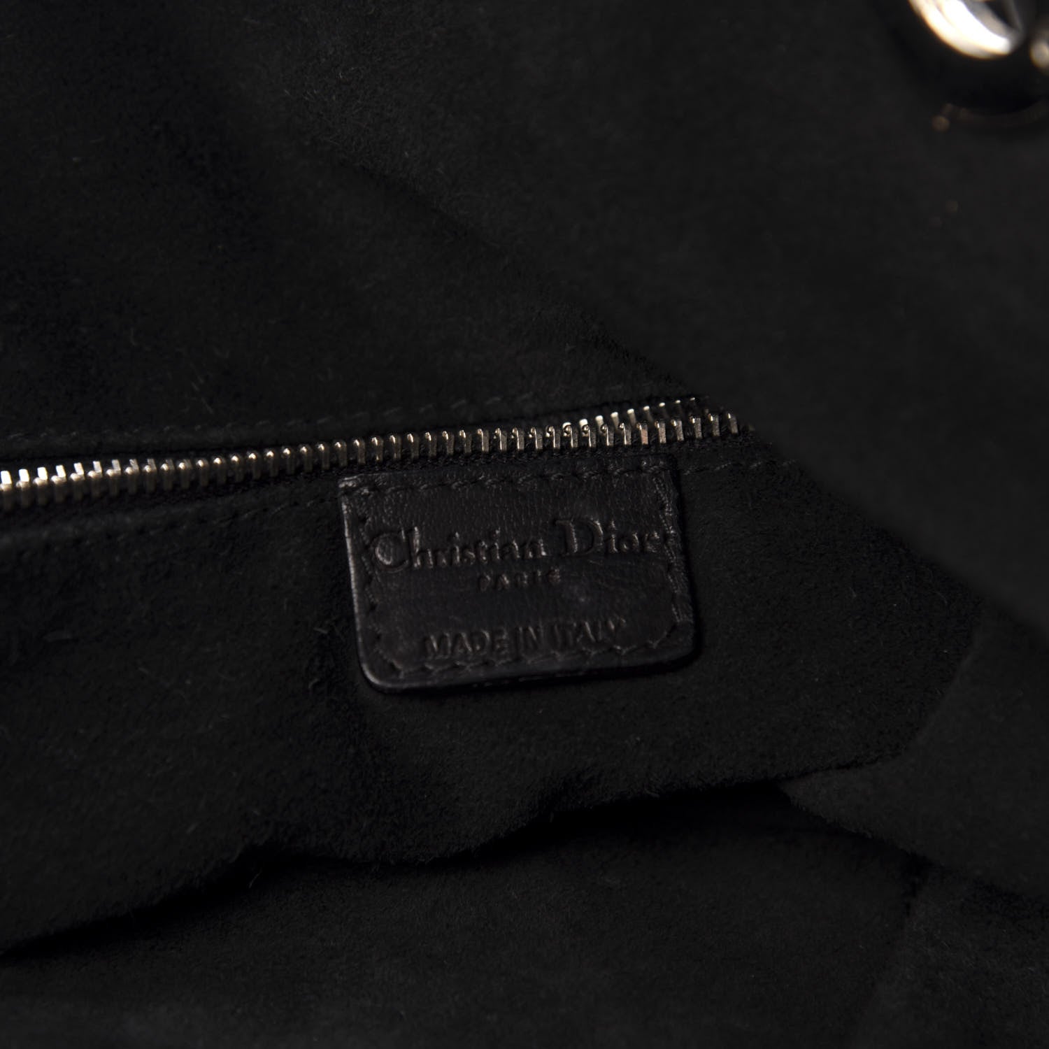 Christian Dior Lambskin Cannage Shopper Tote Black 6 of 14
