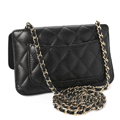 Chanel Caviar Fabric Graffiti Foldable Tote Bag With Chain Black Multicolor 4 of 15