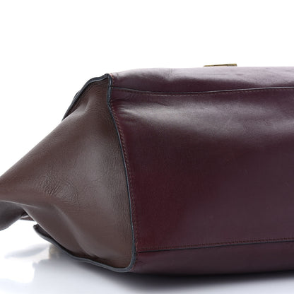 Celine Smooth Calfskin Medium Tri-Color Trapeze Ebony 8 of 10