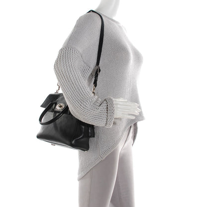Mulberry Natural Leather Mini Cara Delevigne Convertible Satchel Black 2 of 11