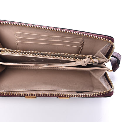 Chloe Grained Calfskin Marcie Long Zip Around Wallet Dark Velvet 4 of 5