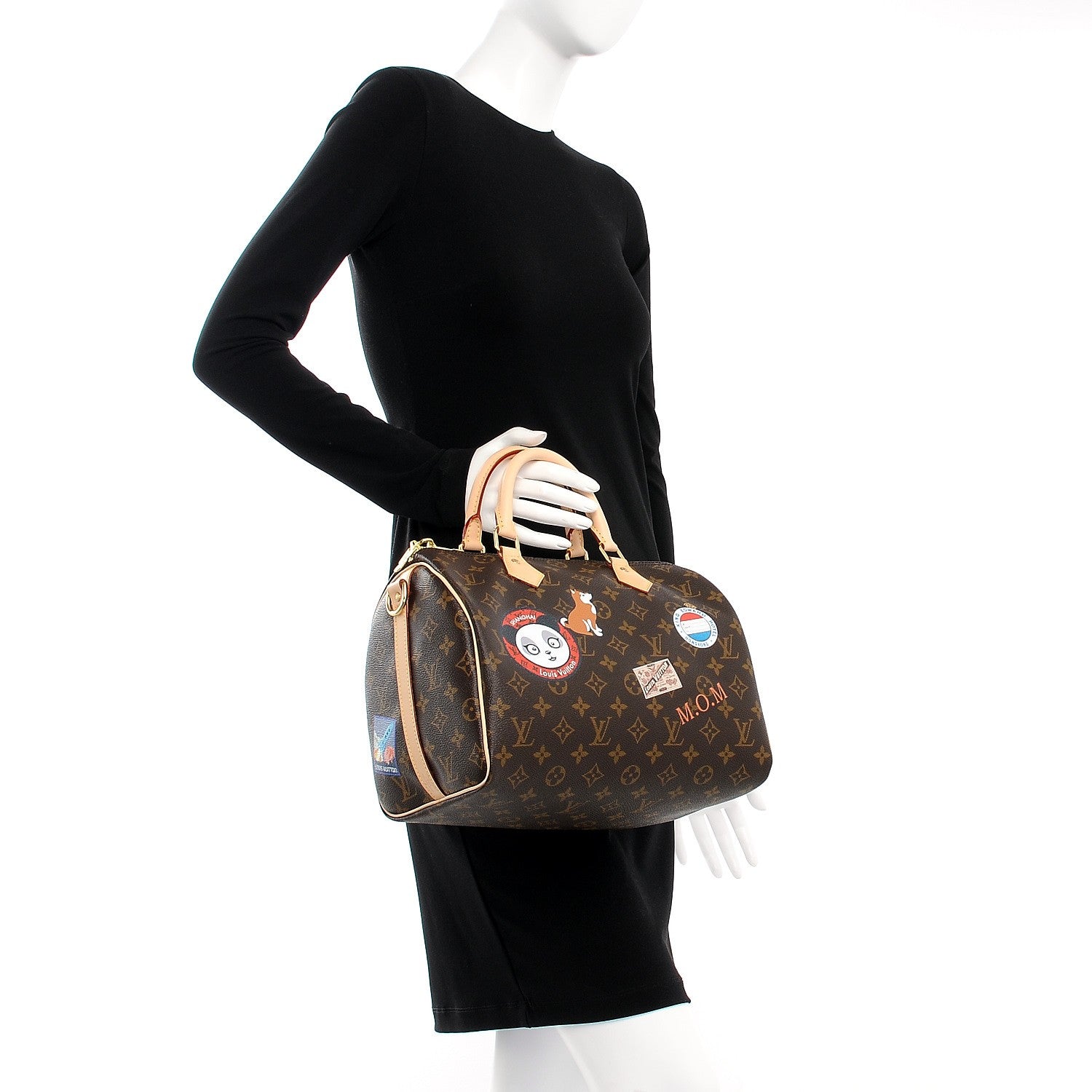 Louis Vuitton Monogram World Tour Speedy Bandouliere 30 3 of 9
