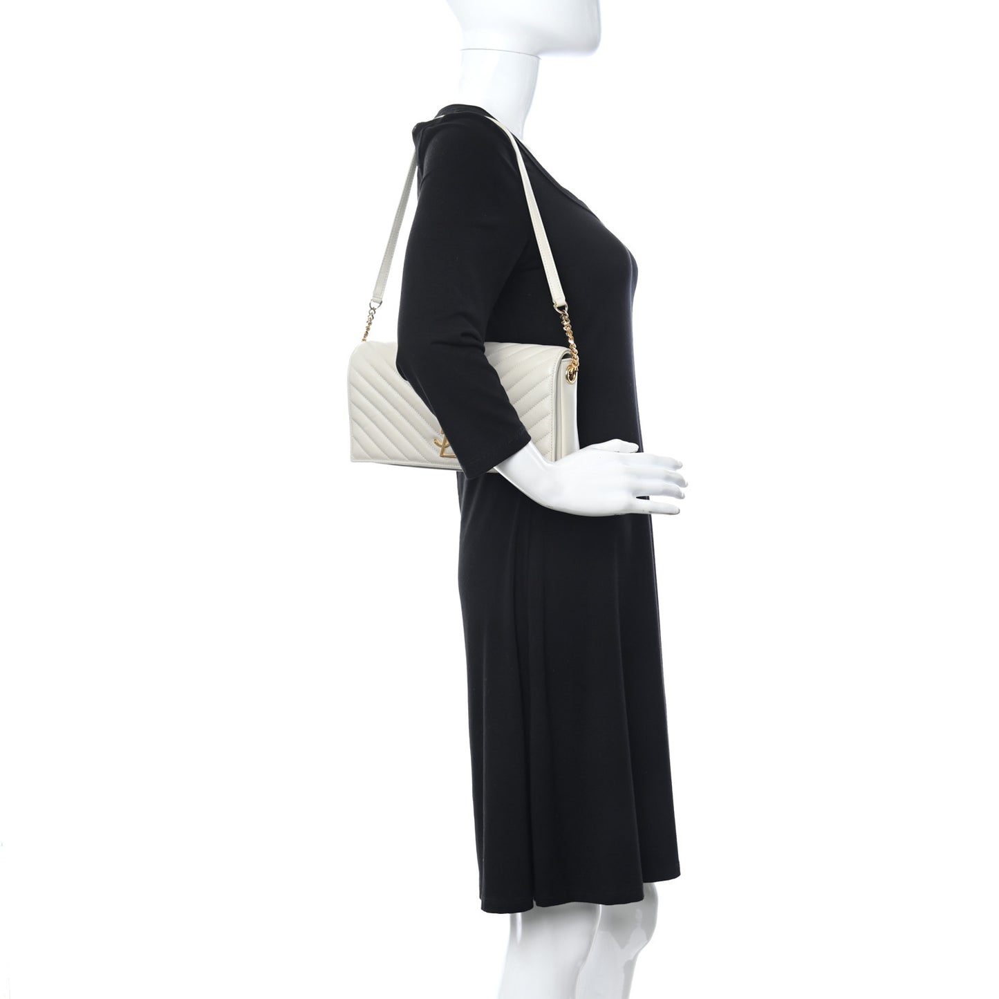 Lambskin Matelasse Monogram Kate 99 Crema Soft