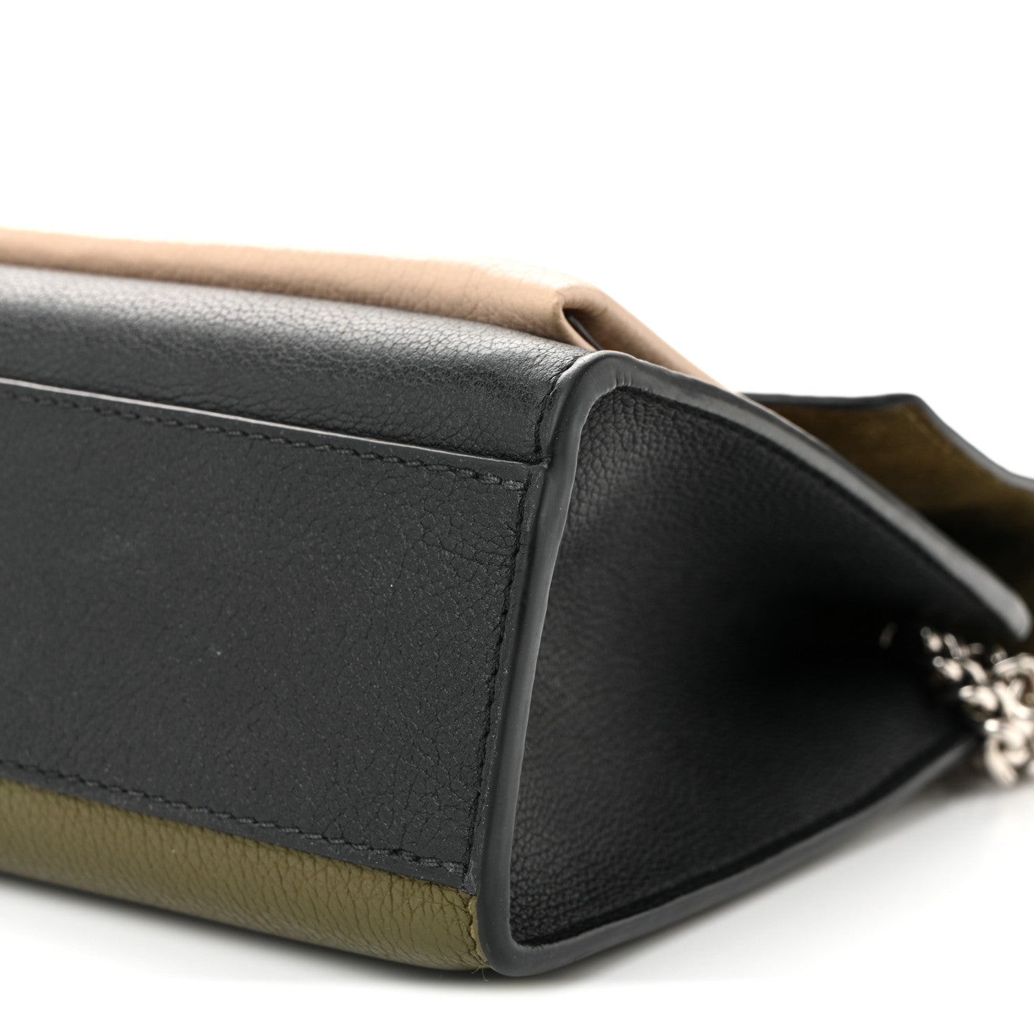Louis Vuitton Soft Calfskin Mylockme Chain Bag BB Smokey Brown Green 10 of 11