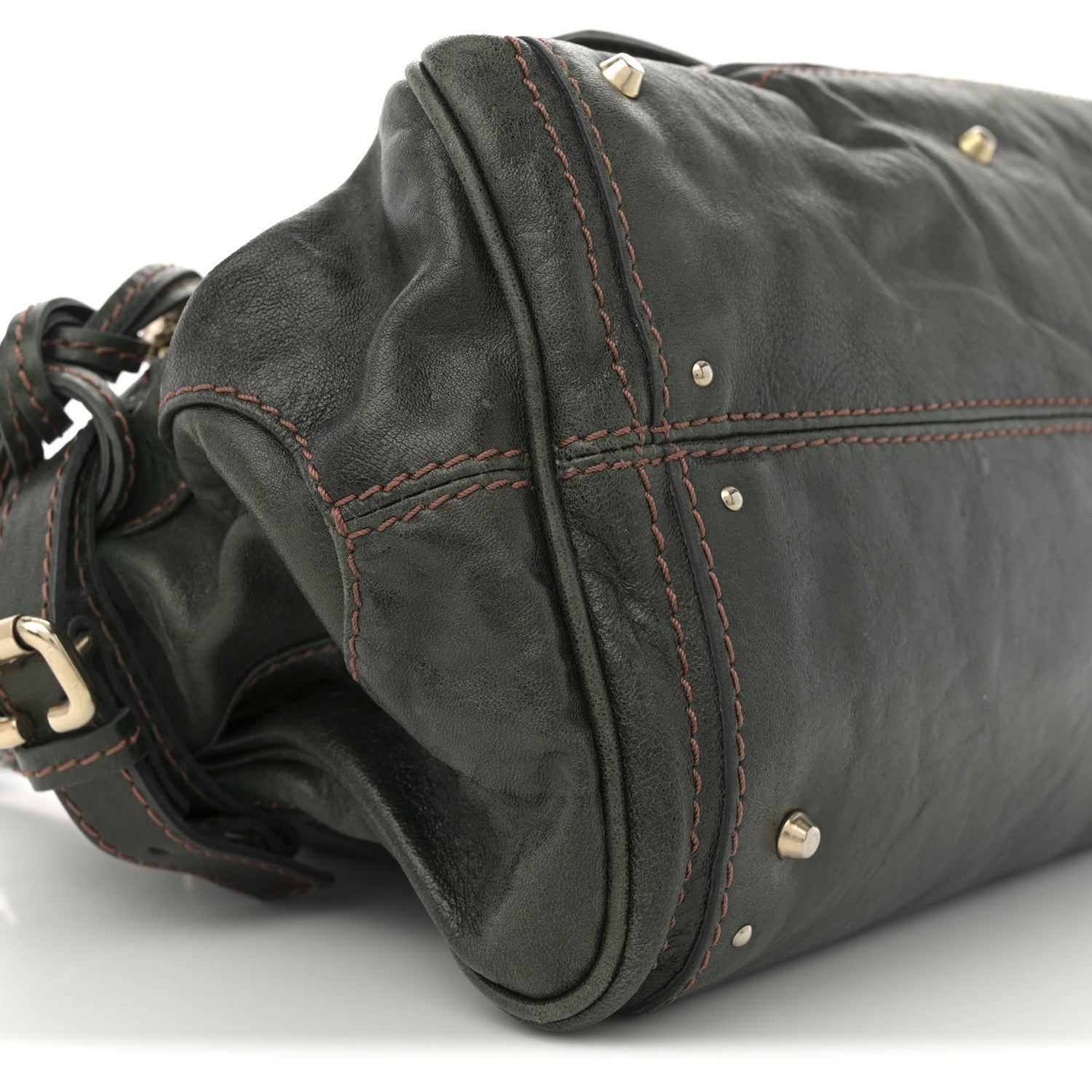 Chloe Calfskin Medium Paddington Capsule Satchel Laurier 9 of 12